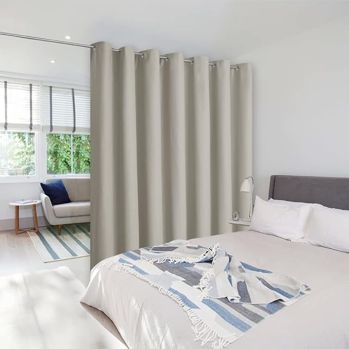 NICETOWN Wall Dividers for Rooms, Sound Barrier Room Divider Curtain Screen by NICETOWN
