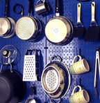 Wall Control 30-P-3232BU Blue Metal Pegboard Pack - Image 10