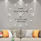 VANGOLD Large 3D Wall Clock DIY Wall Decoration Clock by Vangold