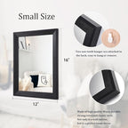 AAZZKANG Wall Mirror Black Rectangle Mirrors - Image 2