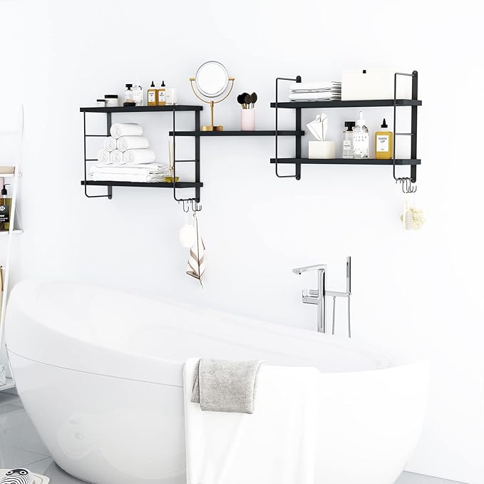 MXCSE Wall Shelves, Wall Mounted Bookshelves, DIY Floating Shelves - Image 6