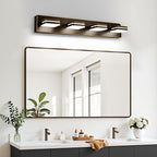 360° Rotate LED Bathroom Vanity Light Fixtures, 1600LM Acrylic Brown and Gold - Image 7