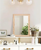 AAZZKANG Rustic Mirrors for Wall Rectangle Wood Frame Mirror Decorative for - Image 4