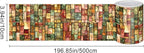 HOMETITUTE Wallpaper Border Peel and Stick Colorful Geometric Texture - Image 3