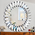 Chende Round Mirrors for Wall Decor, Modern Decorative Mirror for Entryway - Image 7