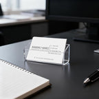 4 Pack Acrylic Business Card Holder, Wall Mount Name Card Holder, Office - Image 8
