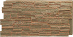 EverStone Cascade Faux Stone Panel, 48 5/8"W x 24 3/4"H x 1 1/4"D, Iron Mill by EkenaMillwork