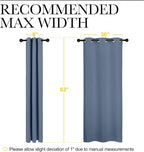 NICETOWN Home Fashion Thermal Insulated Solid Grommet Blackout Window Treatment - Image 6