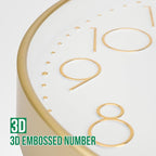 Wall Clock 12 Inch Non-Ticking Silent Modern Simple Style Round Decor Clock - Image 6