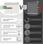 AOSKY Cordless Roller Shades Blackout Blinds - Image 4