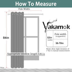 Yakamok 100% Blackout Curtains 84 Inches Long, 2 Thick Layers Heat and Full - Image 8
