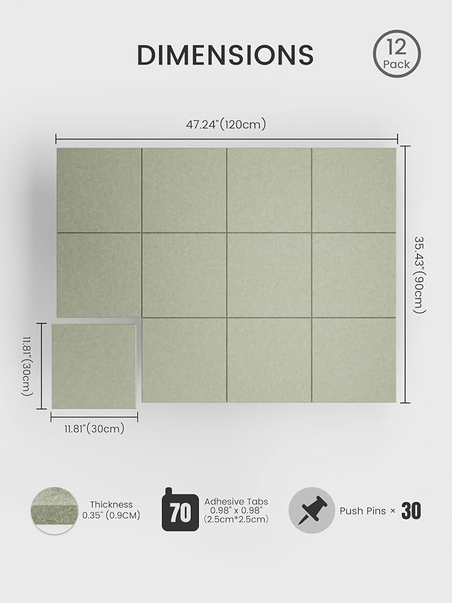 Bumusty Large Cork Board 48" x 36" Alternative - Image 2
