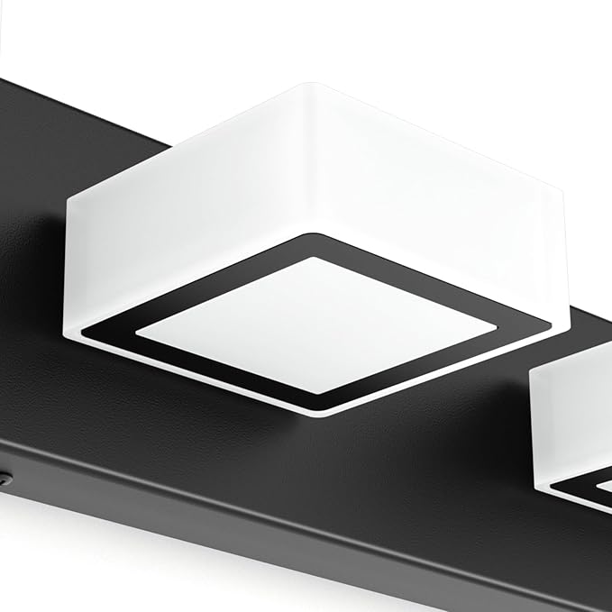 Ralbay Black Bathroom Vanity Lights 30inch Metal Acrylic LED Modern Bathroom - Image 7