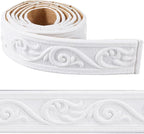 CRASPIRE 88 x 1.96 inch Crown Molding Peel and Stick 3D Flexible Foam Wall Trim by CRASPIRE