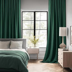 MIULEE Christmas Hunter Green Back Tab Blackout Curtains 90 Inches Long 2 - Image 2
