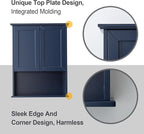 VANIRROR Navy Blue Bathroom Cabinet Wall Mounted - Image 7