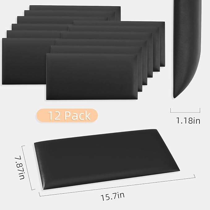 3D Anti-Collision Wall Padding for Kids, Self-Adhesive Headboard Panels for - Image 3
