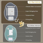 LOVESPEJO Irregular Backlit Mirror Bathroom 24x32 Inch, Asymmetrical LED - Image 2