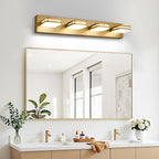 360° Rotate LED Bathroom Vanity Light Fixtures, 1600LM Acrylic Gold Vanity - Image 7