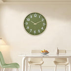 HZDHCLH Wall Clocks Battery Operated, Wall Clock Green Gold, 12 inch Wall Clock - Image 9