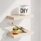 Homeforia Wood Floating Shelf 12 inch, High End Solid Natural Wood 12inch by Homeforia