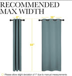 NICETOWN Modern Blackout Curtains Noise Reducing, Thermal Insulated and Privacy - Image 7