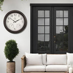 18 inch Outdoor Clocks for Patio Large Waterproof - Image 2
