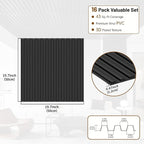 RITOLLO 16-Pack PVC Slat Wall Panels - Image 2
