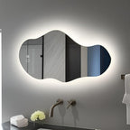 Modern Irregular LED Bathroom Mirror - Image 5