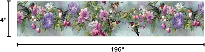 Morning Glory Wallpaper Border 196x4 Inch Removable Wall Border Peel and Stick - Image 10