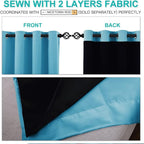NICETOWN 100% Blackout Short Curtains - Image 5