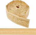 CRASPIRE 88.9x1.69in Peel Stick Foam Crown Molding Baseboard Trim Yellow Self by CRASPIRE