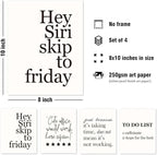 DSHFG Funny Motivational Office Wall Art Decor Prints Set of 4, 8x10 Unframed - Image 2