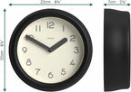 JONES CLOCKS® Fuze wall Clock | Small Round Clock | Black | Playful Modern - Image 3