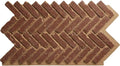 EverStone Herringbone Faux Brick Panel, 46 1/2"W x 25 1/4"H x 1"D, Cabernet by EkenaMillwork