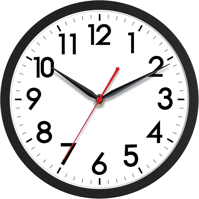 AKCISOT 14 Inch Wall Clock Silent Non-Ticking Modern Wall Clocks Battery - Image 7