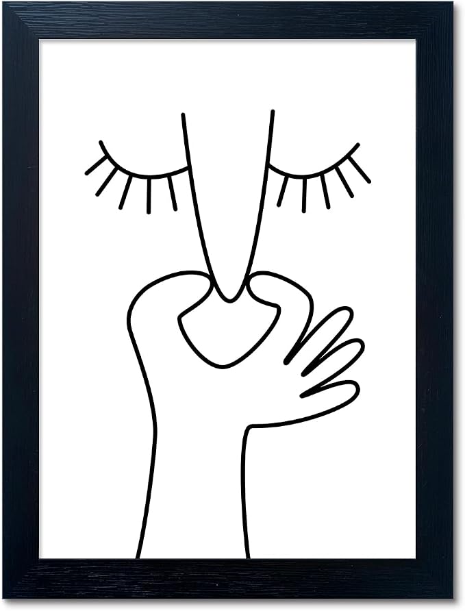 Framed Black and White Bathroom Wall Art Funny Bathroom Wall Decor Signs Bad by Melpa+Art