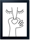 Framed Black and White Bathroom Wall Art Funny Bathroom Wall Decor Signs Bad by Melpa+Art
