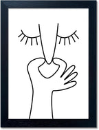 Framed Black and White Bathroom Wall Art Funny Bathroom Wall Decor Signs Bad by Melpa+Art