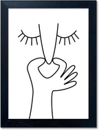 Framed Black and White Bathroom Wall Decor Funny Bathroom Wall Art Bad Smell by Melpa+Art
