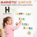 Arch Magnetic Wall Decal for Kids 39.3x17.5 Inch White Magnetic Chalk Board - Image 3