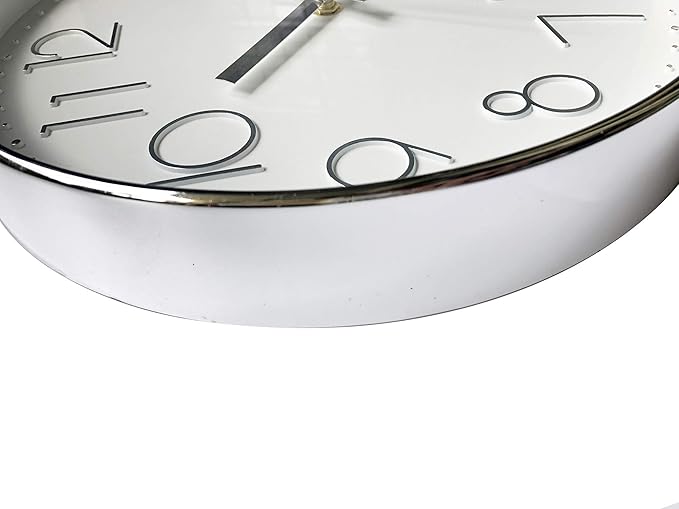 Tosnail 12 Inches Round Silent Non Ticking Quartz Wall Clock - Image 2