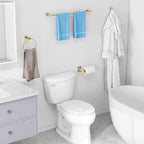 Bathroom Accessories Set, KLJKPA 4 Pieces Gold Bathroom Hardware Set, 24 inch - Image 6