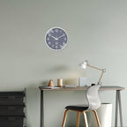 XNM Small Grey Minimalist Wall Clocks Battery Operated 8 Inch Classic Analog - Image 4