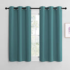 NICETOWN Short Kitchen Blackout Curtains, Thermal Insulated Solid Grommet by NICETOWN