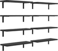DOLLFIO Floating Shelves, 8 Sets Wooden Floating Shelves by DOLLFIO