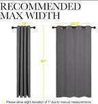 NICETOWN Bedroom Blackout Curtains Panels - Image 7