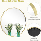 WallBeyond Round Wavy Mirror for Wall Decorative 28 inch, Modern Round Mirror - Image 5