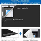 100% Blackout Blinds Magnetic Window Cover 57x40Inch, No Drill PortableCuttable - Image 3