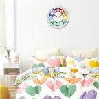 XFM Learning Clock for Kids 8 Inch Silent Wall Clocks Battery Operated Colorful - Image 4